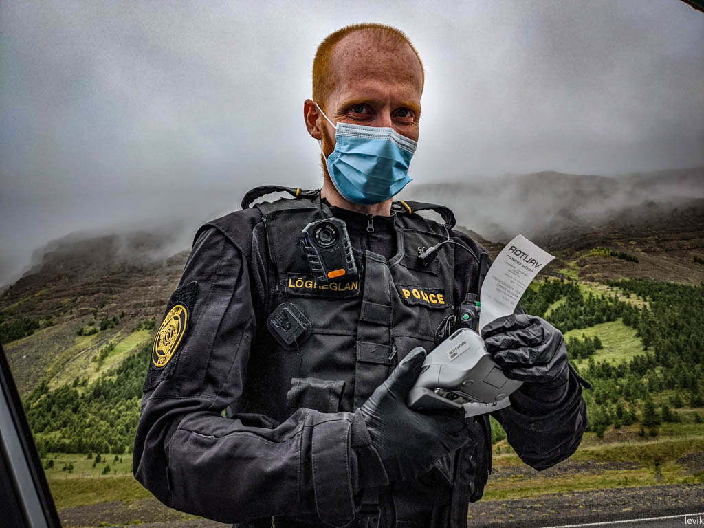 Исландия: штраф за быструю езду 